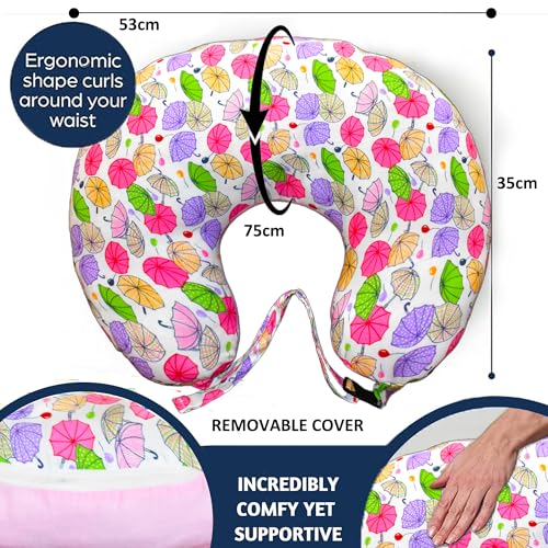 Image of VParents Baby Breast Feeding Pillow, Nursing Pillow, Maternity Feeding Pillow for Mother and New Born Baby (Chunky)