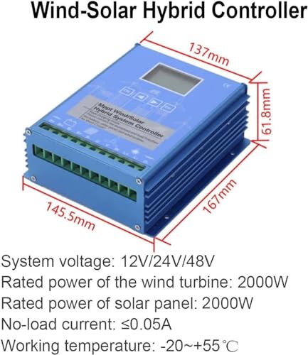 Controlador híbrido eólico solar para sistemas aislados de la red de gestión eficiente 3