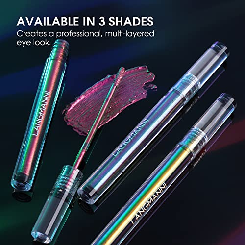 Multichrome Eyeshadow, Intense Color Shifting, Waterproof&Long-Lasting With No Creasing Green Purple Glod Duochrome Eyeshadow, Cruelty Free High Pigment Metallic Shimmer Eyeshadow, Chameleon Glitter Liquid Eyeshadow (Green) #TOP6