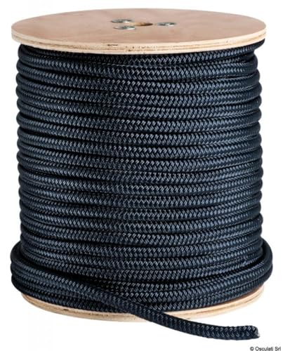 Corde OSCULATI Double Tresse Bleue 12 mm pour amarrage de bateau