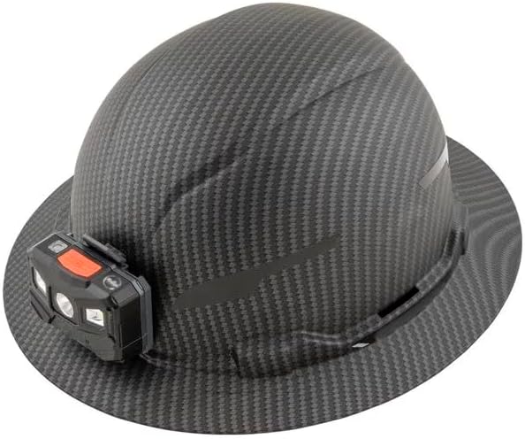 Hard Hat, Premium Pattern, Non-Vented Full Brim, Class E, Lamp, Medium