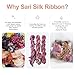 Pandahall 1 Roll Pure Sari Silk Ribbon Stripes Tie-Dye Handmade Silk Ribbon 5.47 Yards Multi Rainbow Sari Yarn for Knitting, Crocheting, Macrame, Weaving (Colorful)