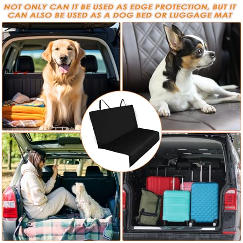 Sudnsadaks Hundeautodecken Rücksitz, Hundematte Auto Rückbank, Universal Kofferraum Schutzmatte für Hunde, Wasserdicht Kratzfest, Schwarz
