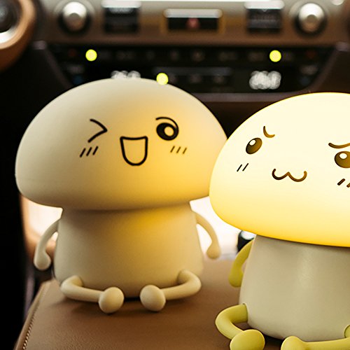 Lámpara de mesa LED Mushrom Buddy tacto silicona dimmer miniatura 3
