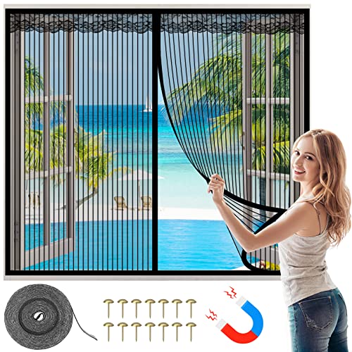 Catálogo para Comprar On-line Mosquiteras que Puedes Comprar On-line. 46 EMAGIE Mosquitero Magnetico para Ventana: 120x150cm Cortina de Malla Mosquitera con Iman Cinta Adhesiva Mosquitera Magnética para Ventana, Cortina Magnética de Malla Mosquitera...