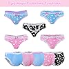 LittleForBig-Damen-Weiche-Baumwolle-Unterwaesche-Bequeme-Hipster-Slips-5-Bunte-Packung-Hoeschen-Set-Bedtime-Bunny LittleForBig Damen Weiche Baumwolle Unterwäsche Bequeme Hipster Slips 5 Bunte Packung Höschen Set - Bedtime Bunny