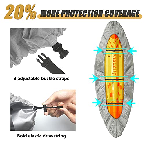 Frelaxy 26A 420D Kayak Cover, Heavy Duty Waterproof Uv Resistant Kayak Covers For Outdoor Storage, Ultra Strong Canoe Storage Dust Cover thumb #2