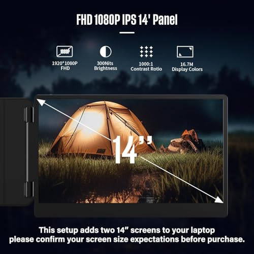 ALLVIA S2 Laptop Screen Extender 14" 1080P FHD IPS の商品画像 2