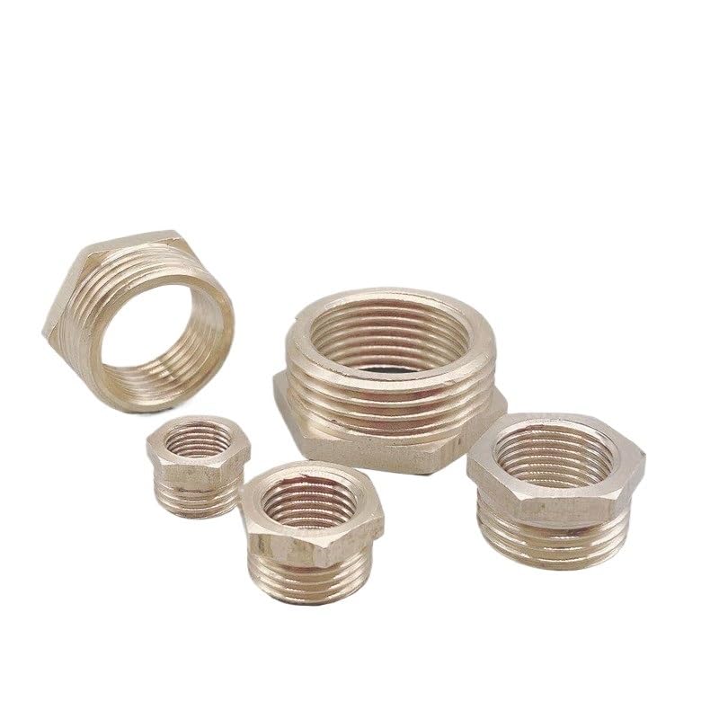 1pc Brass Hose Fitting Hex Reducer Bushing M/F 1/8