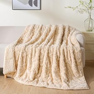 Uttermara Weighted Blanket for Adults Twin Size 12lbs 48x72 inches, Dual Sided Soft Jacquard Sherpa Weighted Blankets, Thick Heavy Blanket for Sleeping and Calming, Khaki Khaki 48"x72" 12lbs