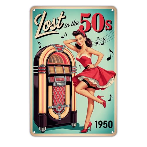 Retro PinUp Girl tin sign