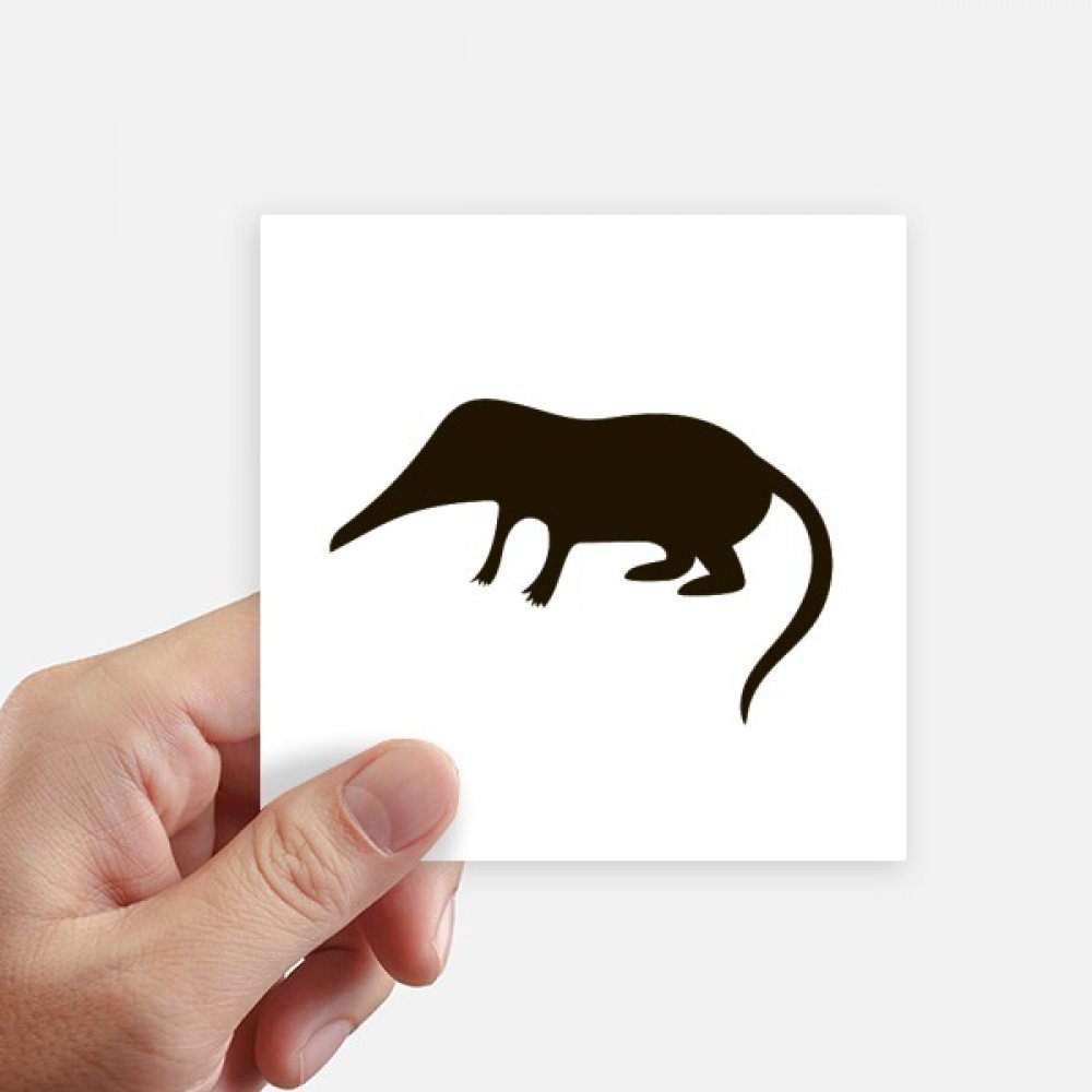 Sticker musaraigne noir 10cm pour personnaliser votre ordinateur et valise