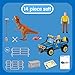 Schleich Dinosaur Toy Truck with Dino Outpost & Giganotosaurus 15- Piece Playset for Kids Ages 4-12