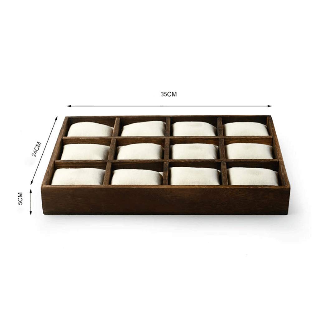 RajoNN Caja de presentación de Reloj con Bolsa para Reloj, Caja de Reloj, Organizador de Caja, exhibición para Hombres y Mujeres, Estilo Vintage