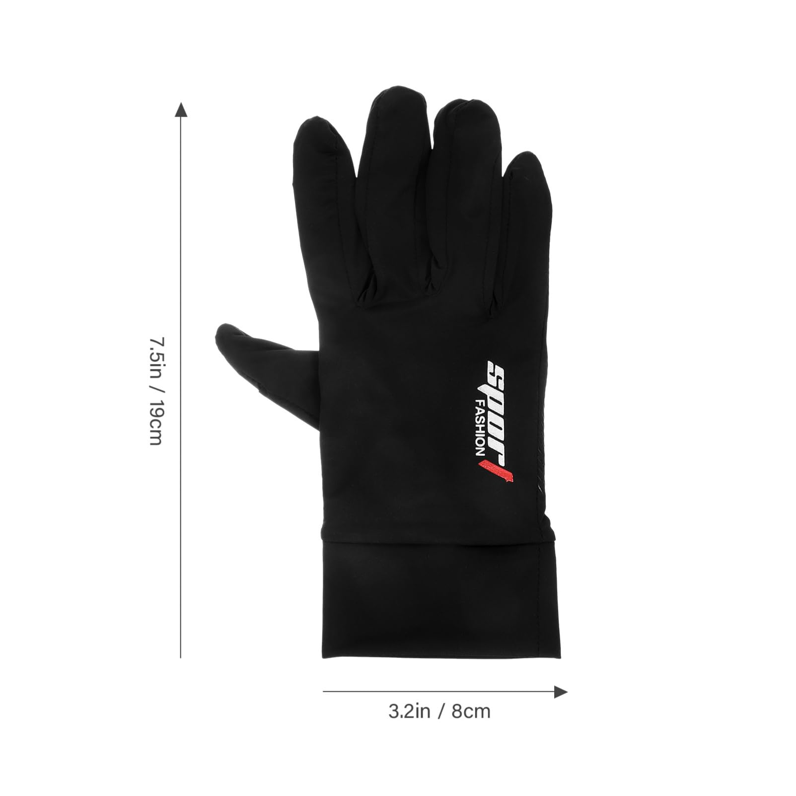 FRCOLOR 1Pair Full Finger Cycling Gloves for Outdoor Use Black Durable Biking Gloves with Ergonomic Design Non Slip Palm for Casual Cycling Activities