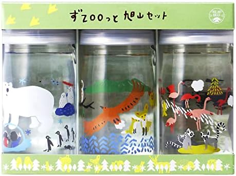 （19:00時点） 高砂酒造 純米酒 ずZOOっと旭山セット［日本酒 純米酒 14度 日本 北海道 180ml×3本 瓶 化粧箱入り］