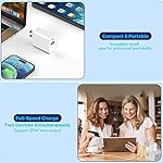iPhone 16/15 Charger Block, 2Pack 20W Dual Port PD Fast USB C Wall Charger Adapter + USB A Quick Charging Brick Plug Compatible with iPhone 16/15/14/13/12/11/Pro Max/Plus/XS/XR/X,iPad,AirPods and More - Image 5