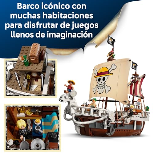 LEGO One Piece Barco Pirata Going Merry de Juguete - Maqueta de Barco y Decoración Anime - 5 Minifiguras Inc. Luffy, Zoro y Nami - Regalo para Niños, Niñas y Fans de 10+ Años 75639 5 Lego One Piece Barco Pirata Going Merry De Juguete - Maqueta De Barco Y Decoración Anime - 5 Minifiguras Inc. Luffy, Zoro Y Nami - Regalo Para Niños, Niñas Y Fans De 10+ Años 75639