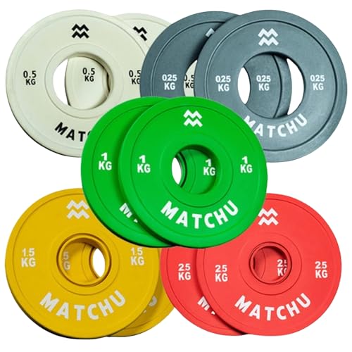 MATCHU - Fractional Plates - Mini Hantelscheiben - 0,25/0,5/1/1,5/2,5 KG -...