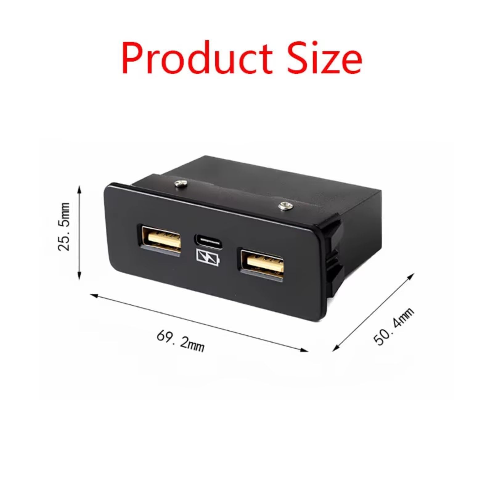 Enchufe módulo USB AUX Conector USB De Consola Compatible Con CRV Para Civic Para Accord Car Dual Single PD Tres Puertos Rápido Para Cargador