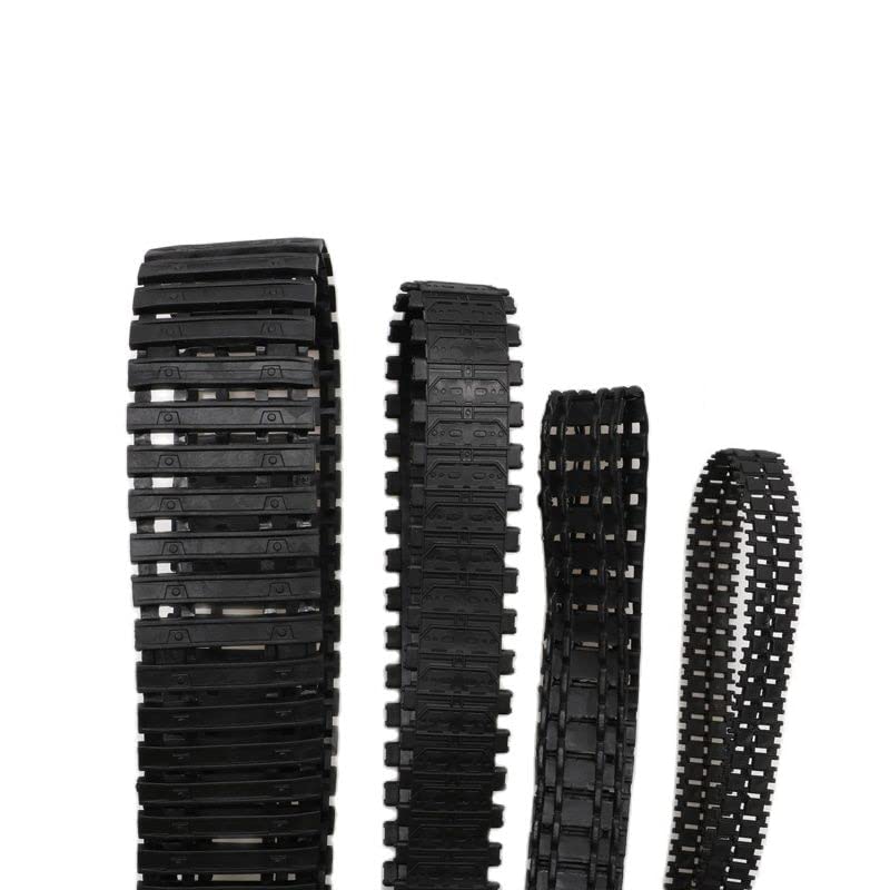 2PCS Rubber Tracks Caterpillar Tank Chassis 66/53/42cm Closed Track Tires for Rock Crawler RC Digger Excavator Wheel Spare Parts (Color : G 21x 2.2cm)