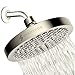 SparkPod Shower Head + 9 Inch Shower Arm - High Pressure Rain - Luxury Modern Look - No Hassle Tool-less 1-Min Installation (Brushed Nickel)