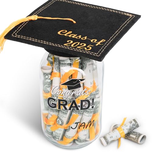 Graduation-Gifts-2025-Personalized-Name-Graduation-Mason-Jar-Filled-with-Money-Class-of-2025-Cap-Kit-Centerpieces-Congrats-Decorations-Party-Supplies-for-Him-Her-Women-Men-College-High-School Graduation Gifts 2025 Personalized Name Graduation Mason Jar Filled with Money Class of 2025 Cap Kit Centerpieces Congrats Decorations Party Supplies for Him Her Women Men College High School