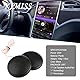 KIMISS 20W Mini Auto Hochtöner Stereo Lautsprecher Audio Runde klebrige Lautsprecher Autolautsprecher mit Kleber Schwarz