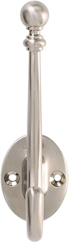 Miniatura 6 de Hickory Hardware Cottage Collection - Gancho para abrigos y sombreros de 5-14 pulgadas de largo con acabado de níquel pulido (paquete de 14)