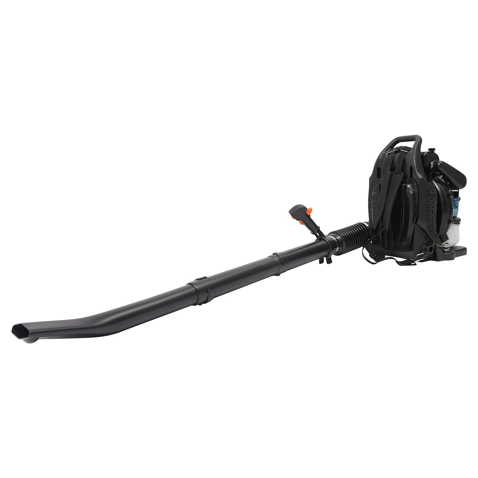 DIFU Soplador de hojas de gasolina de 75,6 ccm, portátil, 4 tiempos, soplador de hojas para jardín, flujo de aire de 14,1 m ³/s, 7000 rpm ajustable, burbujas de hojas, remoción de nieve, eliminación