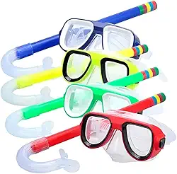 Kit de Mergulho Infantil Completo – Máscara e Snorkel para Piscina e Praia | Confortável, Ajustável e Seguro para o Verão