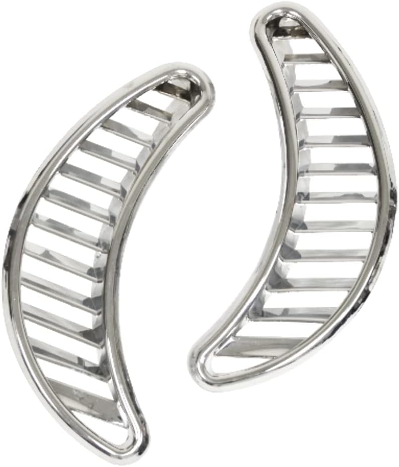 Chromed Plastic Quarter Vent Grilles, Type 1 71 & Later, Pair
