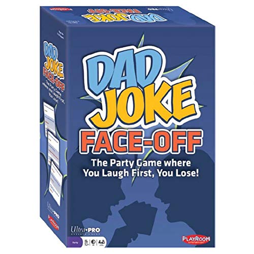 Dad Joke Face-Off - You Laugh First You Lose Funny Hilarious Family Party Game with 600 Jokes Joke Challenge for 2-12 Players Fast-Paced Laughter Game Competitive Humor Quick 30-Minute Playtime