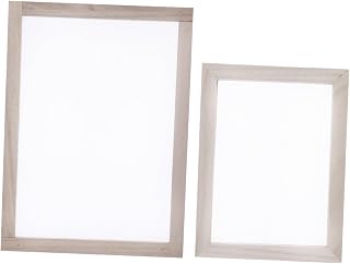PLAFOPE 2pcs Boys and Girls DIY Paper Making Mould Frame Traditional Wooden Crafting Tool for Easy Paper Recycling and Art Projects for Parent-boy Girl Activities