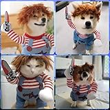 Cosplay Party Anzug für Haustier, Halloween Kostüme für Hunde, Lustige hundekatze Kostüm, Verkleidungen für Haustier, Haustierkostüm Cosplay-Outfit, für die Meisten Hunde und Katzen