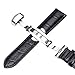 Kai Tian Genuine Calf Leather Watch Band Strap with Butterfly Buckle for Men Women 18mm/20mm/22mm Black or Brown