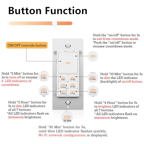 Minoston MT10W Wifi Timer Switch Smart Countdown Timer Switch thumb #4