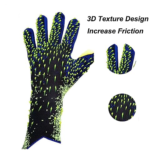 Sanon Goalkeeper Gloves for Adults - Breathable, Flexible Football Goalie Gloves - Size 8, Green - Image 3