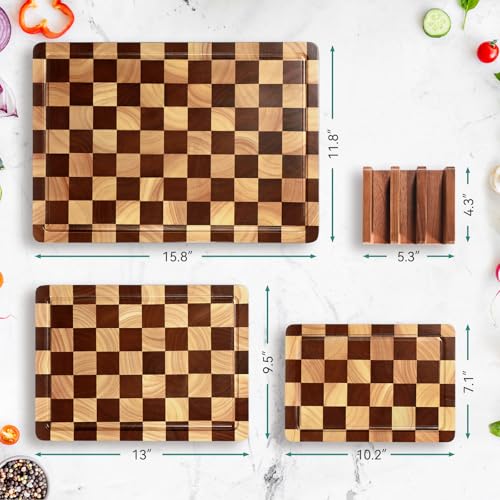 Set de 3 tablas para cortar de madera laziopater miniatura 2