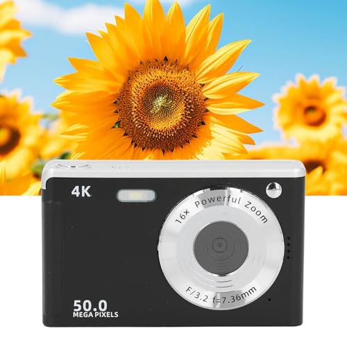 Cámara digital DSLR 50MP 4K con zoom 16X y luz auxiliar miniatura 5