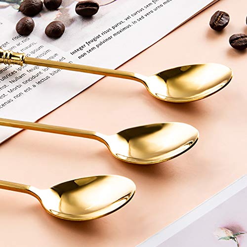 Ensemble de couverts en argenterie, 30 pièces, ensemble, vaisselle, manche céramique marbre, couteau, fourchette, cuillère, à steak, dessert, lavable au lave-vaisselle, vert