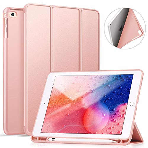 ZtotopCase iPad 9.7 Inch 2018/2017 Case with Pencil Holder - Lightweight Soft TPU