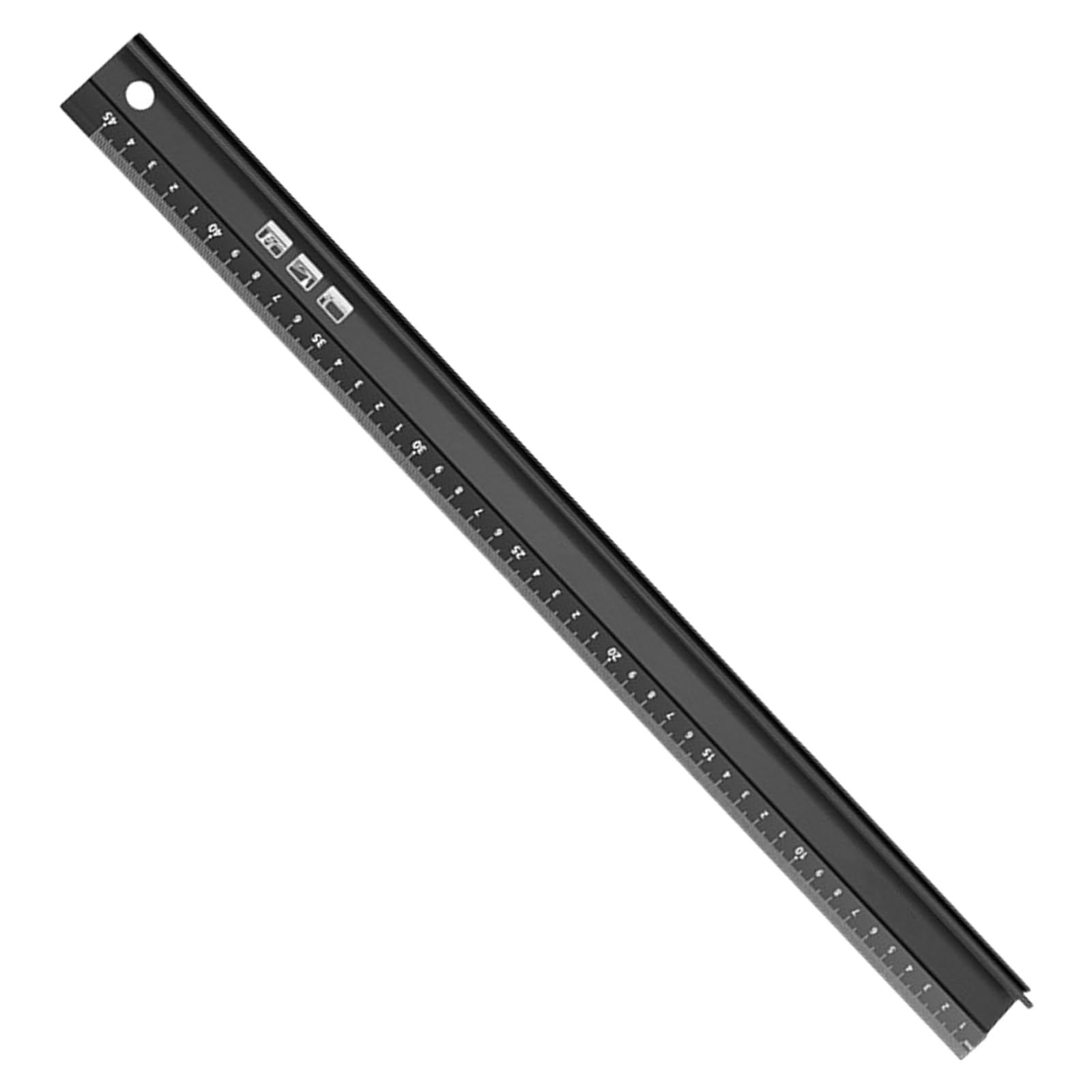 Hnsdsvcd Upgraded Model 45Cm Aluminum Multifunction Protective Ruler Multiple Size Multifunction Aluminum Safe Ruler Measuring For Measuring & Drafting