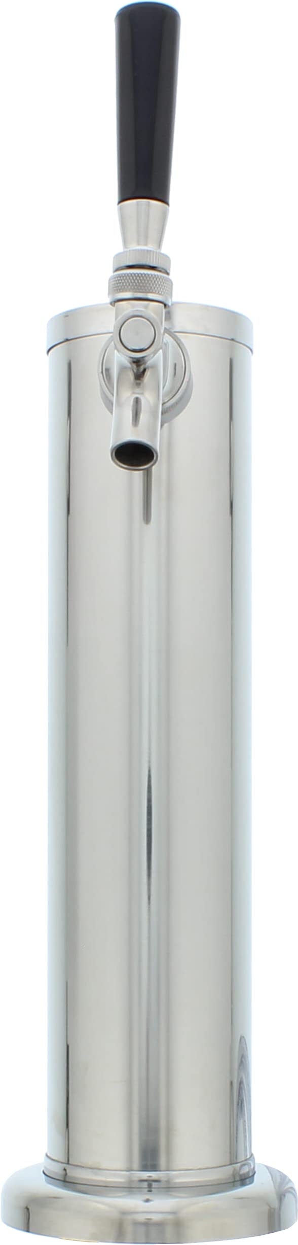 Zephyr Presrv™ Single Tap Kit - Includes One Tap, Stainless Steel Tower, Beer Line, Gas Line, Regulator, CO2 Tank and D-style Keg Coupler - Designed to use with a Presrv™ kegerator