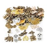 stino 100g Metal Bear Charms for Jewelry Making, Silver & Gold Plated, Wild Animal Charms for Braclet Necklace Crafts (Bear Mixed Color)