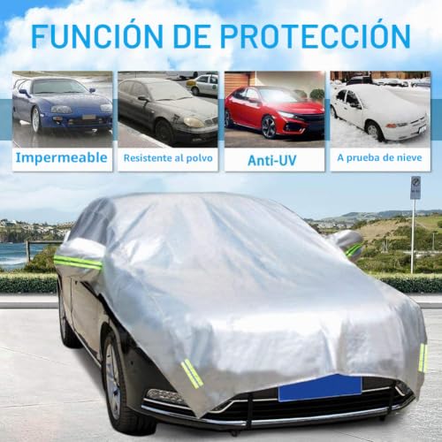 Mitad Cubierta de Coche universal para proteger tu hatchback al aire libre 3