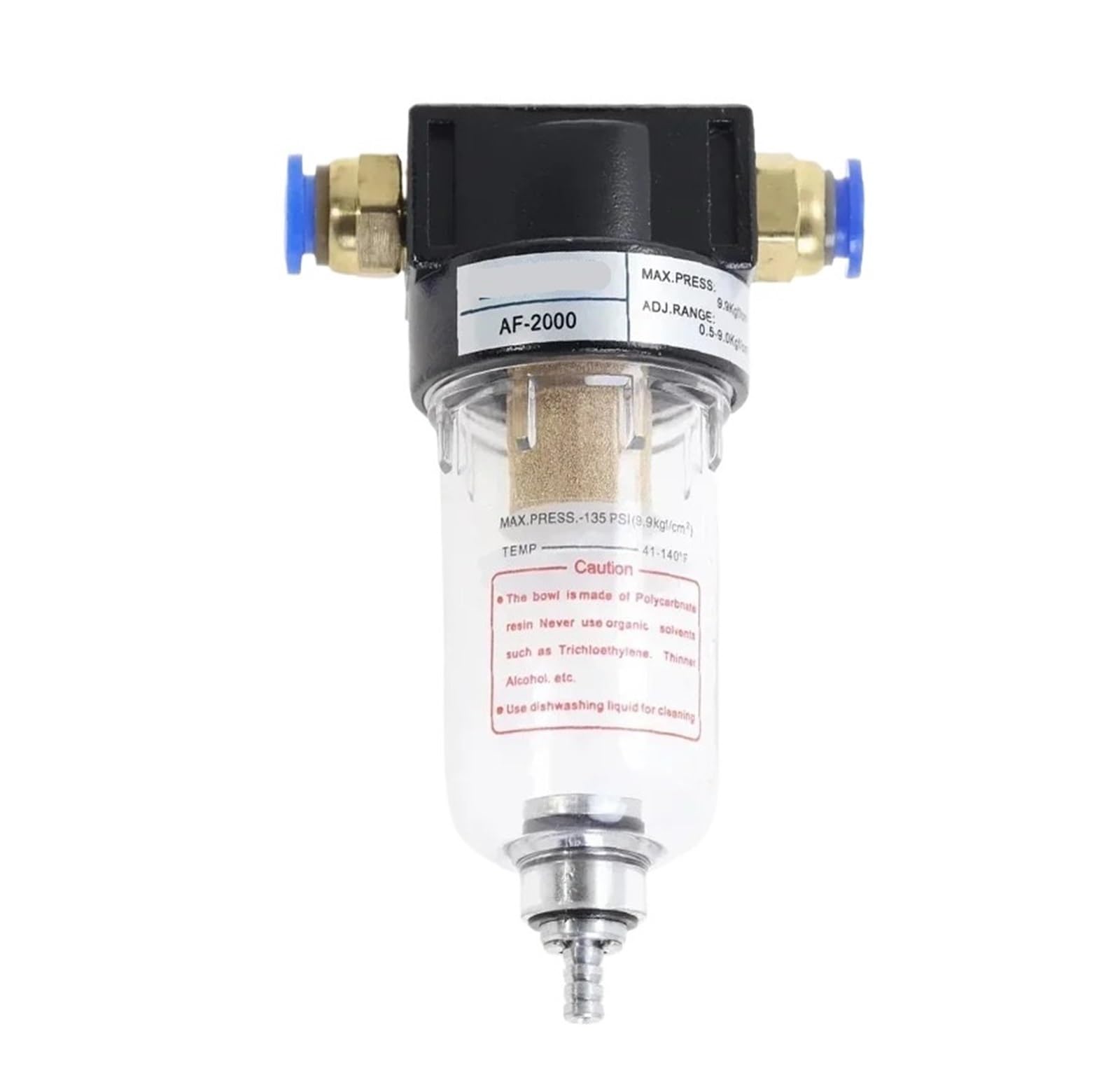 Filtro AF2000 separador de agua y aceite 1/4 para compresor 6