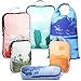 Packing Cubes Travel Organizer- Compression Packing Cubes for Carryon Luggage (Graphic, 6Piece)