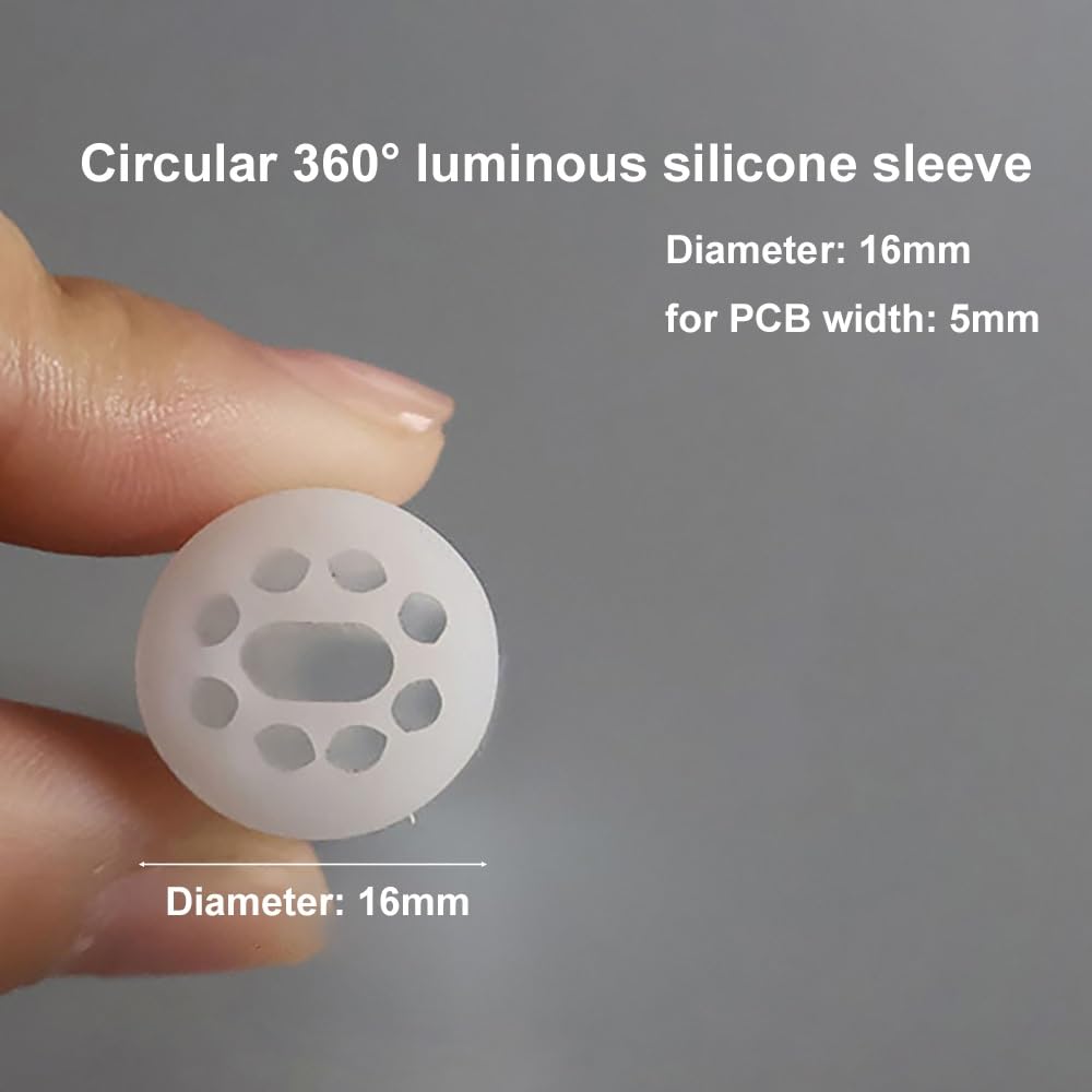 Custodia for tubo al neon in silicone 2M for strisce luminose a LED -1pz(R16 For 5mm PCB)