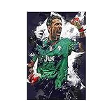 Gianluigi Buffon Poster Soccer Football Art 7 Leinwand 